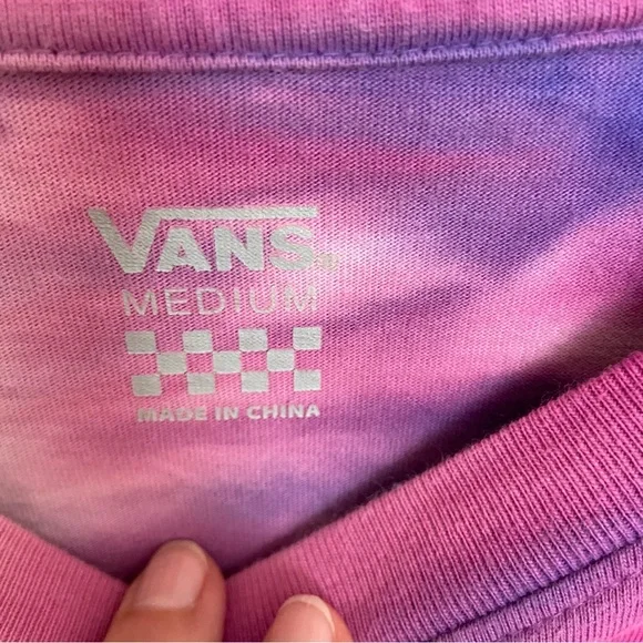 Vans Off the Wall Tie Dye Long Sleeve Tee - Medium EUC - Picture 7 of 8